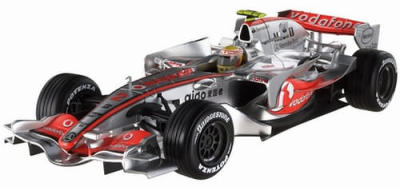 SCALA: 1:18 - HOT WHEELS - MOD.: MC LAREN L.HAMILTON - Colore: Argento-Racing