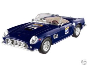 SCALA: 1:18 - HOT WHEELS - MOD.: FERRARI 250 GT CALIFORNIA  - Colore: BLU