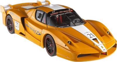 SCALA: 1:18 - HOT WHEELS - MOD.: FERRARI FXX TEAM SOLAR DIRECT # 21 - Colore: GIALLO OCRA