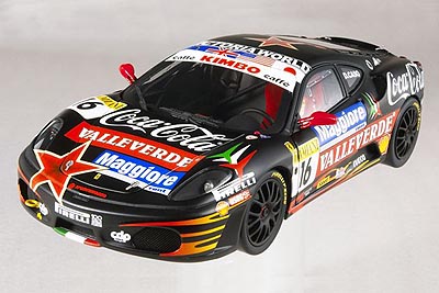 SCALA: 1:18 – HOT WHEELS – MOD.: FERRARI F430 CHALLENGE # 16 VALLELUNGA 2007 COCA COLA – Colore: RACING