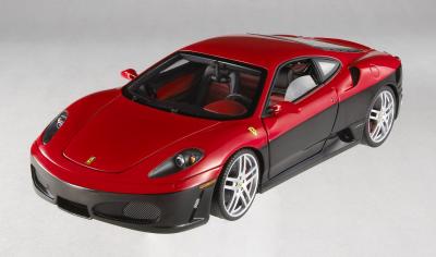 SCALA: 1:18 - HOT WHEELS - MOD.: FERRARI F430 COUPE' - Colore: ROSSO-NERO