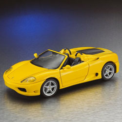 SCALA: 1:18 – HOT WHEELS – MOD.: FERRARI 360 SPIDER – Colore: GIALLA