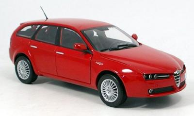 SCALA: 1:18 - MONDO MOTORS - MOD.: ALFA ROMEO 159 S. WAGON - Colore: ROSSO