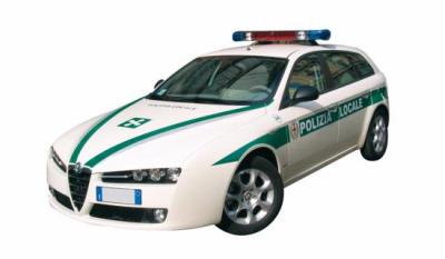 SCALA: 1:18 - MONDO MOTORS - MOD.: ALFA ROMEO 159 SW POLIZIA MUNICIPALE