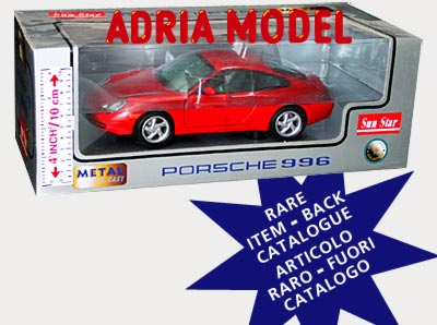 SCALA: 1:18 - SUN STAR - MOD.: PORSCHE 996 - Colore: Rosso