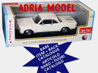 SCALA: 1:18 - SUN STAR - MOD.: CHEVROLET Corvair 1963 - Colore: Bianco