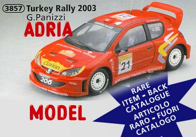 SCALA: 1:18 - SUN STAR - MOD.: PEUGEOT 206 wrc n°21 rally turkey 2001 panizzi - Colore: Racing