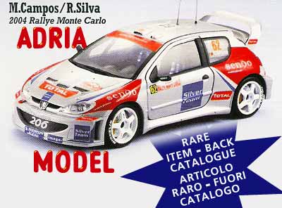 SCALA: 1:18 - SUN STAR - MOD.: PEUGEOT 206 wrc m.carlo 2004 - Colore: Racing