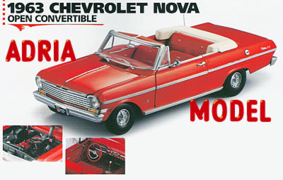 SCALA: 1:18 - SUN STAR - MOD.: CHEVROLET Nova 1963 - Colore: Rosso