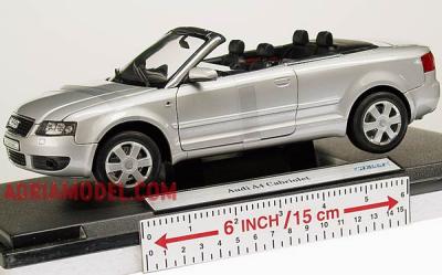 SCALA 1:18 - WELLY - MOD.: AUDI A4 cabrio - Colore: Grigio Metal.